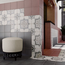 Плитка Equipe Art Nouveau 24394 Burgundy 20x20