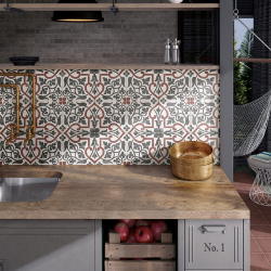 Керамогранит Equipe Art Nouveau 24394 Burgundy 20x20