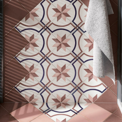 Керамогранит Equipe Art Nouveau 24394 Burgundy 20x20