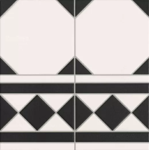 Керамическая плитка Декор Realonda Oxford Negro Cenefa 33x33