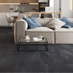 Кварцвиниловая плитка Vinilam CERAMO VINILAM Glue Неаполитанский Черный 91910