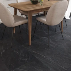 Кварцвиниловая плитка Vinilam CERAMO VINILAM Glue Неаполитанский Черный 91910