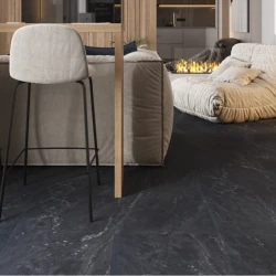 Кварцвиниловая плитка Vinilam CERAMO VINILAM Glue Неаполитанский Черный 91910