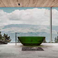 Прозрачная ванна ABBER Kristall AT9702Emerald зеленая