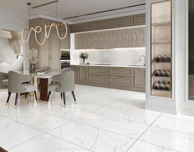 Керамогранит Buono Ceramica M4401P Carrara Livia Glossy 60x120