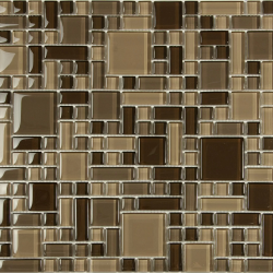 Мозаика NSmosaic S-804 стекло (15х32х48) 298х298, глянцевая