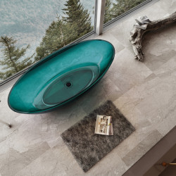 Прозрачная ванна ABBER Kristall AT9702Aquamarin бирюзовая