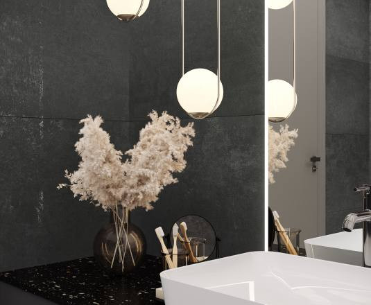 Керамогранит Laparet SG604620R Techno Grafito графитовый матовый карвинг 59,50x59,50