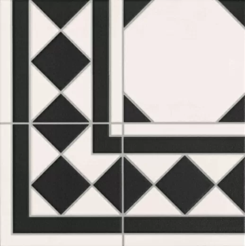 Керамическая плитка Декор Realonda Oxford Negro Esquina 33x33