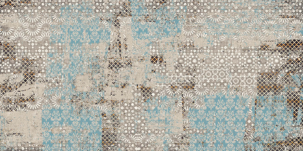 Керамогранит Ametis by Estima EXD401 Amber Illusion Vintage Inserto неполированный 60x120x0,9