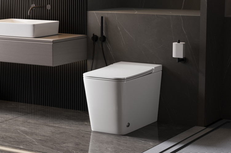 Унитаз ABBER Rechteck AC1213P приставной белый с импульсным смывом