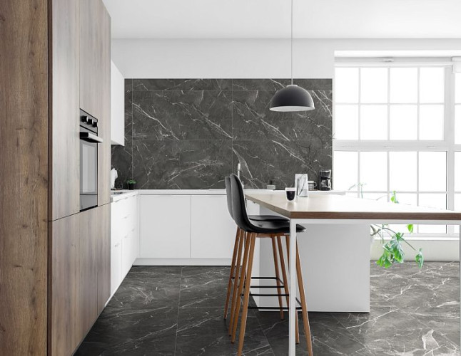 Керамогранит Global Tile Oscar GT1206019809MHRR Темно-серый 60x120
