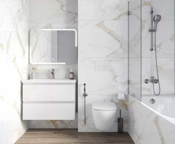 Керамогранит Ceradim х9999305431 Calacatta Superior Белый Полированный 80х80