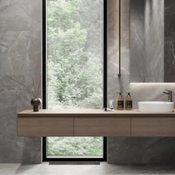 Керамогранит Laparet LP6012G0041R Timeless Taupe серо-бежевый матовый карвинг 59,5х119,1