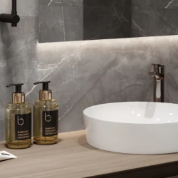 Керамогранит Laparet LP6012G0041R Timeless Taupe серо-бежевый матовый карвинг 59,5х119,1