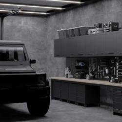 Керамогранит Laparet LP6012G0381R Fortezza Grafite PRO тёмно-серый матовый карвинг R10 STR 59.5х119.1