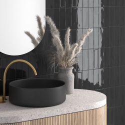 Плитка Equipe Island 31199 Black 6,5x20