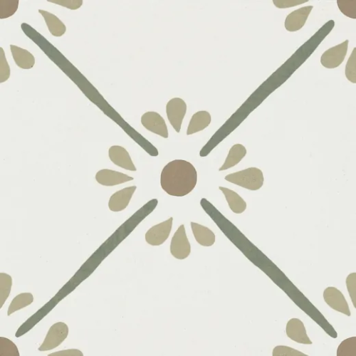 Керамогранит Harmony 37788 Provenza Green Flower/22,3 22,3x22,3