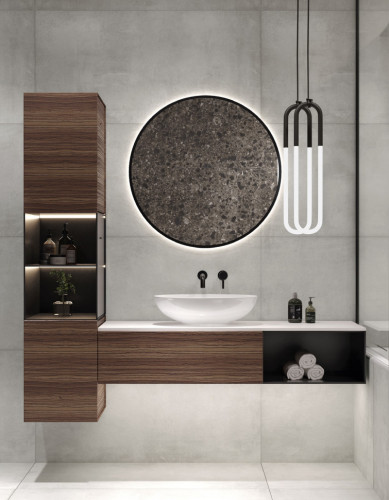 Керамогранит Grasaro G-1102/MR Beton Серый 60x60