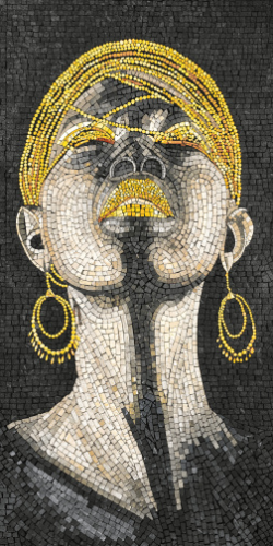 Керамогранит Декоративное панно MDetails Golden Beauty (набор из 4шт. 60x120) 120x240