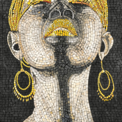 Керамогранит Декоративное панно MDetails Golden Beauty (набор из 4шт. 60x120) 120x240