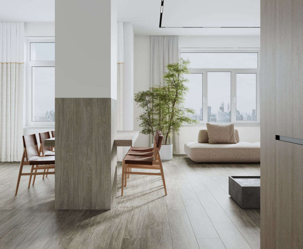 Керамогранит Laparet SG519220R Davos ореховый 20х119.5