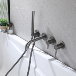 Смеситель ABBER Wasser Kreis AF8130NG для ванны скрытого монтажа, никель