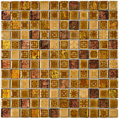 Мозаика Bonaparte Morocco Gold (23х23х8) 300х300, глянцевая рельефная