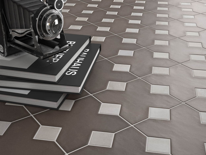 Вставка Equipe Kasbah 28979 Taco Amber Grey Gloss 3,4x3,4