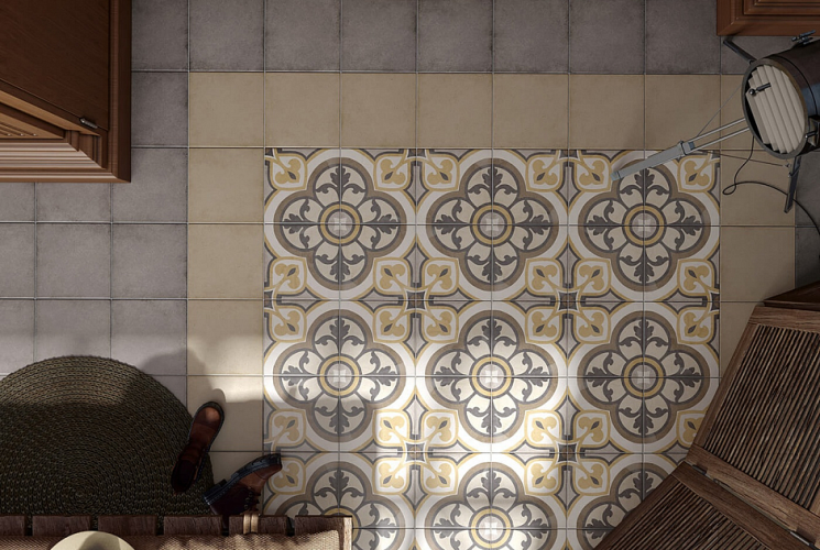 Плитка Equipe Art Nouveau 24395 Grey 20x20