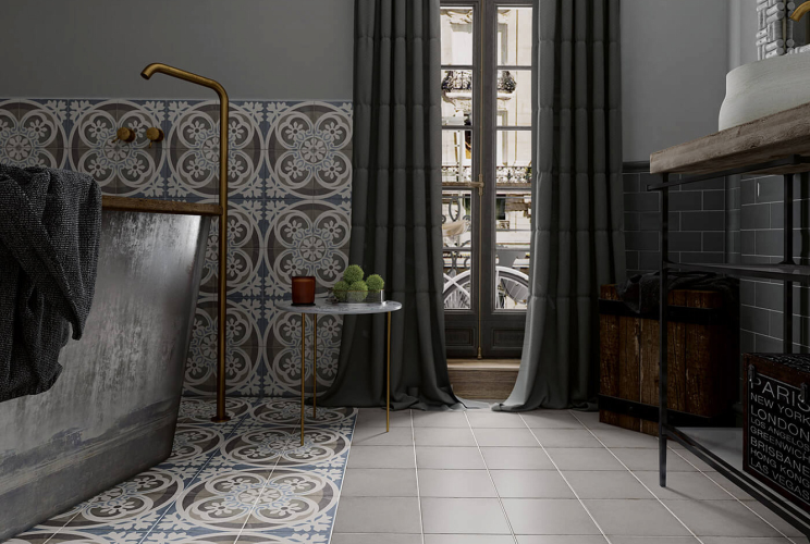 Керамогранит Equipe Art Nouveau 24395 Grey 20x20