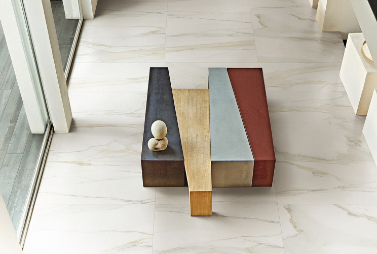 Керамогранит Rex 757834 Magnum I Classici Calacatta Gold 6mm Matte 120x280