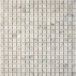 Мозаика Pixel Mosaic PIX 239 Bianco carrara, чип 15х15 мм, сетка 305х305х4 мм, Матовая