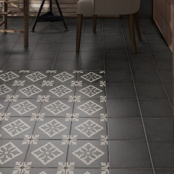 Плитка Equipe Art Nouveau 24398 Charcoal Grey 20x20