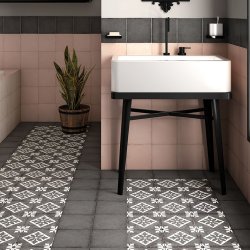 Керамогранит Equipe Art Nouveau 24398 Charcoal Grey 20x20