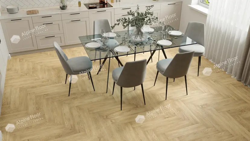 Кварцвиниловая плитка Alpine Floor Parquet LVT Дуб Ваниль Селект ECO 16-3