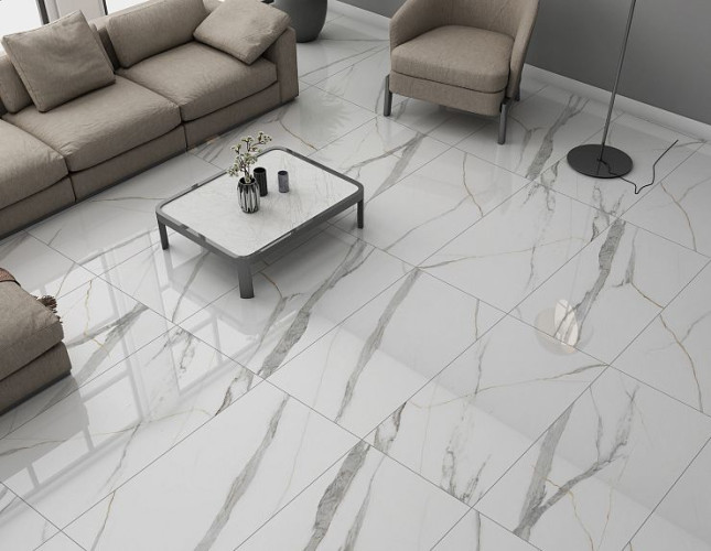 Керамогранит Global Tile Angel Statuario GT120605503PR Белый 60x120