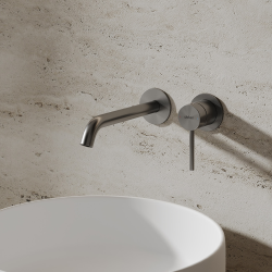 Смеситель ABBER Wasser Kreis 316 AF8112BGG-M для раковины скрытого монтажа, оружейная сталь брашированная