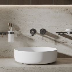 Смеситель ABBER Wasser Kreis 316 AF8112BGG-M для раковины скрытого монтажа, оружейная сталь брашированная