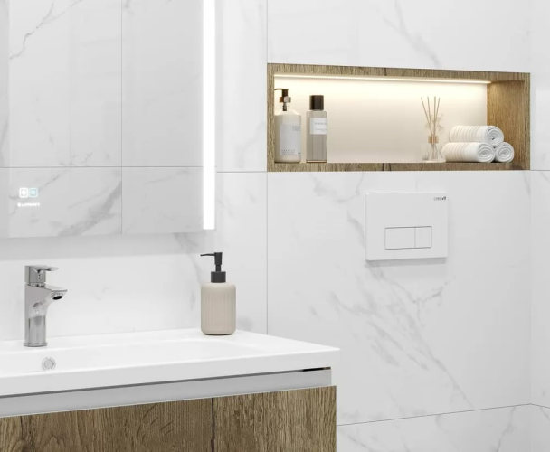 Керамогранит Ceradim х9999304140 Statuario Justice Grey Белый Матовый 80х80