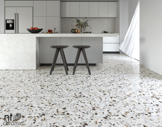 Керамогранит NT Ceramic NTT99606 Terrazzo White 60x120