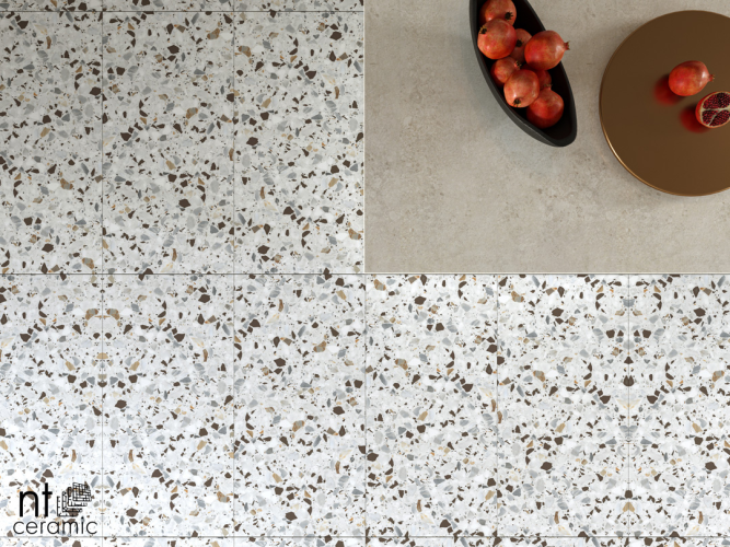 Керамогранит NT Ceramic NTT99606 Terrazzo White 60x120