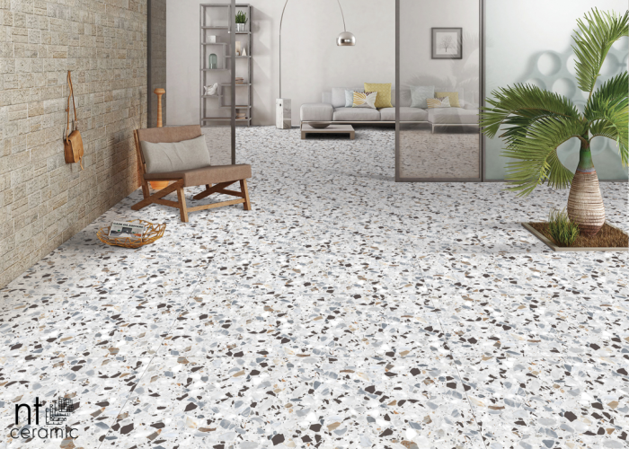 Керамогранит NT Ceramic NTT99606 Terrazzo White 60x120