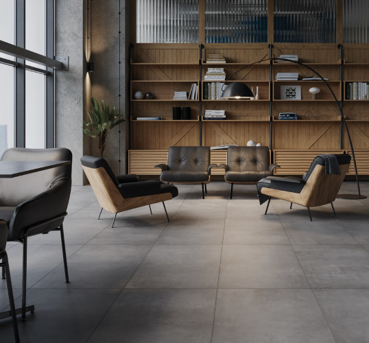 Керамогранит Grasaro G-1103/CR Beton Антрацит 60x60