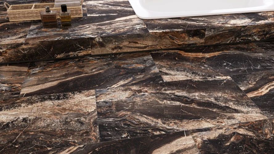 Керамогранит Neodom N20432 Luxury Lawa Nero Carving 60x120