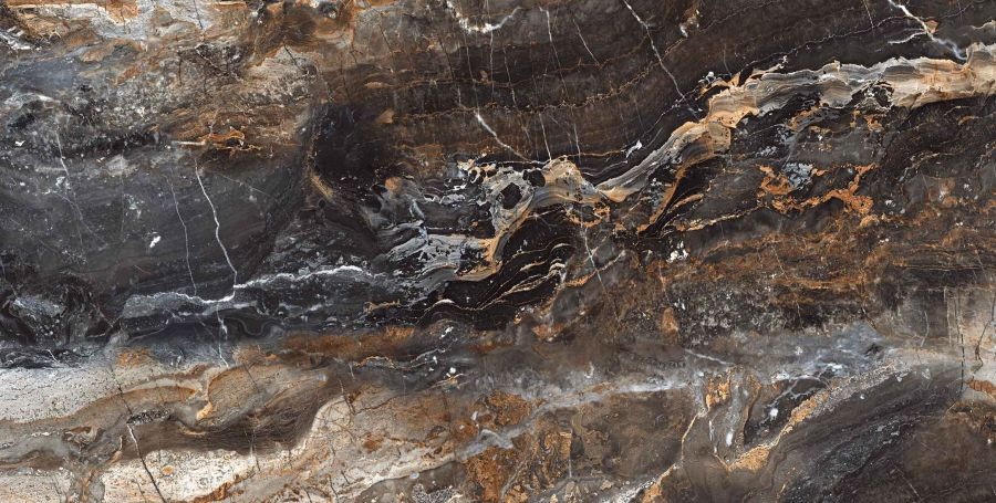 Керамогранит Neodom N20432 Luxury Lawa Nero Carving 60x120