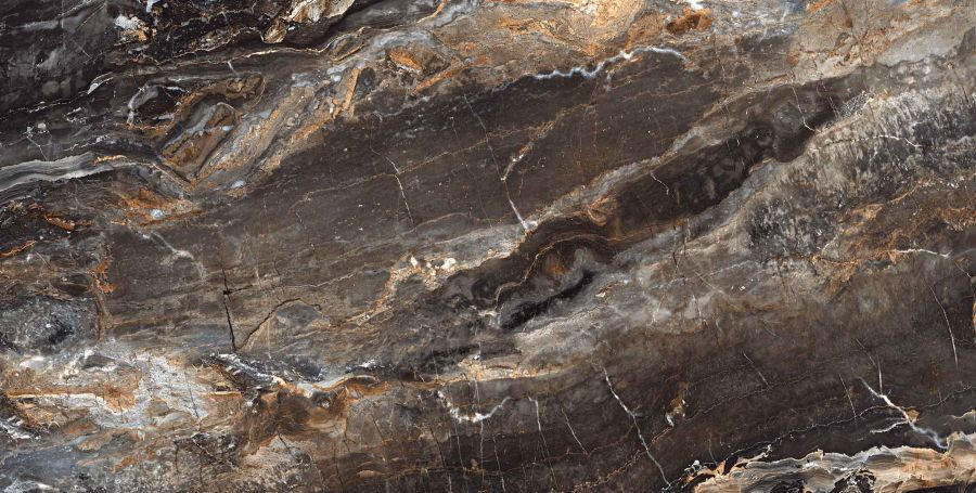 Керамогранит Neodom N20432 Luxury Lawa Nero Carving 60x120