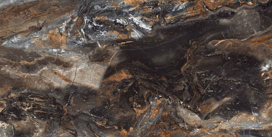 Керамогранит Neodom N20432 Luxury Lawa Nero Carving 60x120