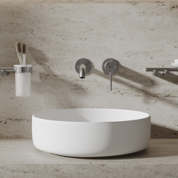 Смеситель ABBER Wasser Kreis 316 AF8112BST-M для раковины скрытого монтажа, сталь брашированная