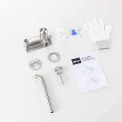 Смеситель ABBER Wasser Kreis 316 AF8112BST-M для раковины скрытого монтажа, сталь брашированная